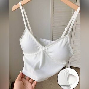 Comfortcana Women's Solid Color Simple Daily Camisole Top